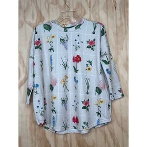 Tuckernuck Floral Pullover Shirt XS/S Women’s Lightweight Boho Shirt Casual Chic